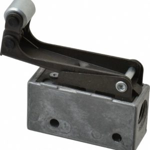 MEAD Mechanically Operated Valve: 3-Way Pilot, 1-Way Roller Leaf Actuator, 1/8" Inlet, 2 Position MV-20