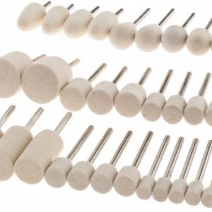 VALUE COLLECTION 36 Piece, 1/8" Shank Diam, Wool Felt Bob Set 516202