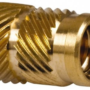 E-Z LOK 5/16" Drill, 1/4 20 UNC, 0.34" Diam, Brass Headed Heat Installed Threaded Insert FL-420-HI