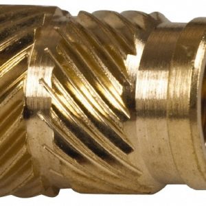 E-Z LOK 1/4" Drill, 10 32 UNF, 0.278" Diam, Brass Unheaded Heat Installed Threaded Insert HI-132-WH