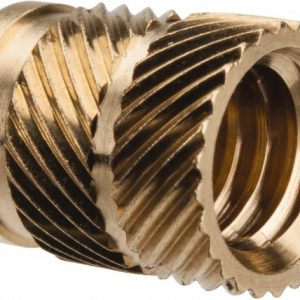 E-Z LOK 3/8" Drill, 5/16 18 UNC, 0.403" Diam, Brass Unheaded Heat Installed Threaded Insert HI-518-WH