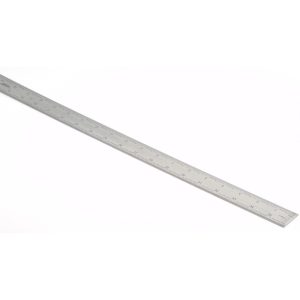 SPI Steel Rule: 36" OAL, 5R Graduation, Rigid, 1-1/4" OAW 13-949-3