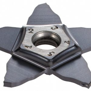 ISCAR Cutoff Insert: PENTA34N150J015 IC908, Carbide, 1.50 mm Cutting Width, 0.0591" Cutting Width 6004699