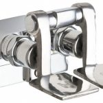 CHICAGO FAUCETS No Spout, Self Closing Cartridges Design, Rough Chrome, Floor Mounted, Floor Mounted Faucet with Short Pedals 625-ABRCF