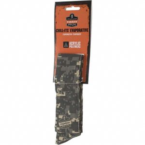 ERGODYNE Cooling Headband: Size Universal, Camouflage, Cooling Relief, Hand Washable & Low-Profile 12304