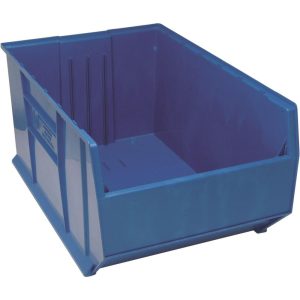 QUANTUM STORAGE Plastic Hopper Stacking Bin: Blue QUS997BL