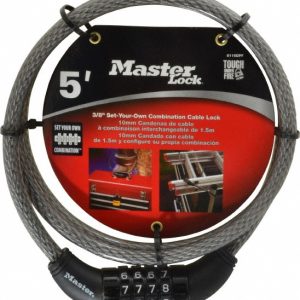 MASTER LOCK 5' Long Combination Cable Lock 8119DPF