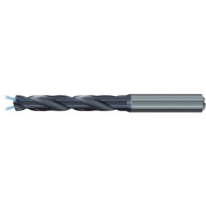 EMUGE Jobber Length Drill Bit: 9.30 mm (0.3661) Dia, 140 deg, Solid Carbide TA219744.0930