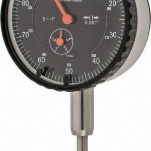 VALUE COLLECTION Dial Drop Indicator: 1" Range, 0-100 Dial Reading, 0.001" Graduation 6605-4080