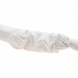 ANSELL Sleeve: Size Standard, Vinyl, White 952081