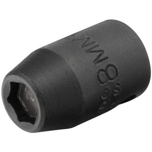 PROTO Impact Socket: 3/8" Drive, 8mm Socket, Hex Drive J7208MHF