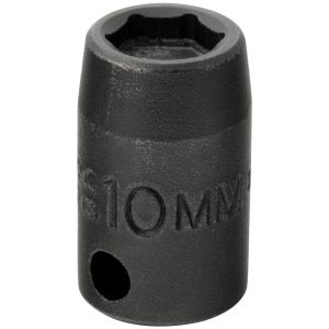 PROTO Impact Socket: 3/8" Drive, 10mm Socket, Hex Drive J7210MHF