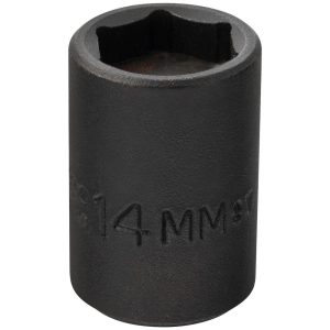 PROTO Impact Socket: 3/8" Drive, 14mm Socket, Hex Drive J7214MHF