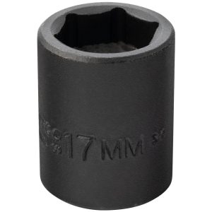 PROTO Impact Socket: 3/8" Drive, 17mm Socket, Hex Drive J7217MHF