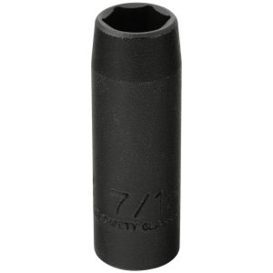 PROTO Impact Socket: 3/8" Drive, 7/16" Socket, Hex Drive J7714HT