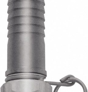 SANI-LAV Barbed Hose Fitting: 1/2" GHT & NPT, 5/8" Hose ID, Male, Stainless Steel N22S