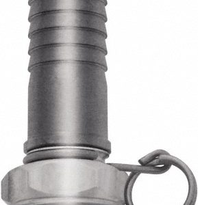 SANI-LAV Barbed Hose Fitting: 3/4" GHT & NPT, 3/4" Hose ID, Male, Stainless Steel N20S