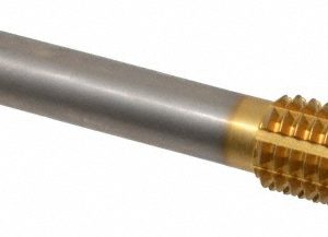 BALAX Thread Forming Tap: 1/2-13 UNC, 2B Class of Fit, Bottoming Chamfer, Powdered Metal High-Speed Steel, Super Titanium Nitride Finish 14082-90U