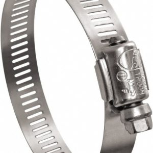 IDEAL TRIDON Worm Gear Clamp: SAE 10, 1/2 to 1-1/16" Dia, Stainless Steel Band 6710550