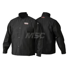 LINCOLN ELECTRIC Jacket: Size 2X-Large, Cotton, Button Closure K2985-XXL