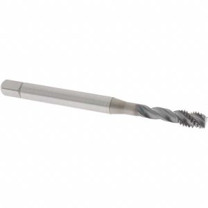 OSG Spiral Flute Tap: M6x1.00 Metric Coarse, 3 Flutes, Modified Bottoming, 6H Class of Fit, Powdered Metal, TICN Coated 1650000808