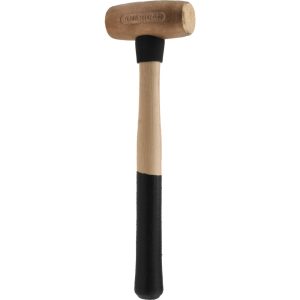 AMERICAN HAMMER Non-Marring Hammer: 4 lb, 1-5/8" Face Dia, Brass Head AM4BRWG