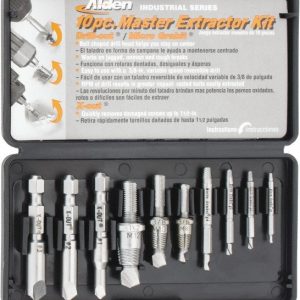 ALDEN Screw Extractor & Drill: 10 Pc 1007P