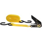 VALUE COLLECTION Polyester Ratchet Strap Tie Down: 15' Long, 1" Wide, 160 lb Load Capacity WS-MH-RTD-021