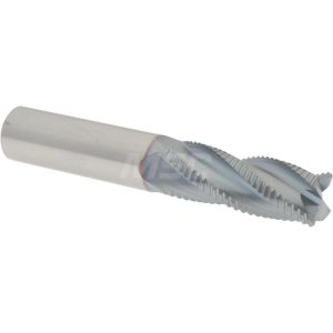 ACCUPRO Roughing End Mill: 1/2" Dia, 4 Flutes, Single End, Solid Carbide 2500030