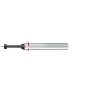 EMUGE Helical Flute Thread Mill: 1/2-13, Left Hand, 5 Flute, Solid Carbide GF26A729.5666