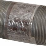 VALUE COLLECTION Black Pipe Nipple: 2" Dia x 3-1/2" Long, Schedule 80 288.9BLKBN80