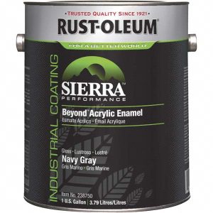 RUST-OLEUM Acrylic Enamel Paint: 1 gal, Gloss, Navy Gray 238750