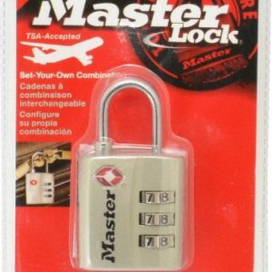 MASTER LOCK Padlock: Metal, 1-3/16" Wide 4680DNKL