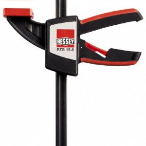 BESSEY Bar Clamp: 6" Capacity, 3-1/2" Throat Depth, 445 lb Clamp Pressure, 14" OAL EZS15-8