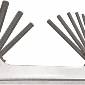BONDHUS 9 Piece Fold-Up Hex Key Set 14589