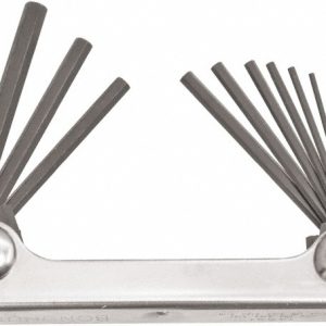 BONDHUS 9 Piece Fold-Up Ball End Hex Key Set 14591