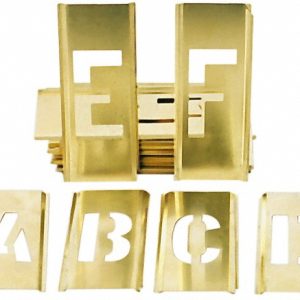 ABILITYONE Brass Stencils; Number Of Pieces: 45 ; UNSPSC Code: 44111801 7520002729683