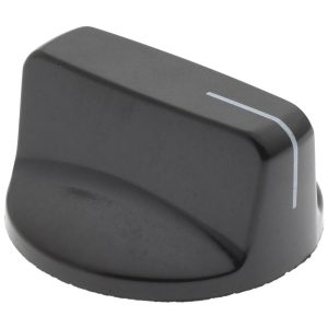 GIBRALTAR 1-1/8" Dia, 9/16" High, 1/4 x 1/2" Hole, Pointer Control Knob G10-1500AU