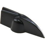 GIBRALTAR 2" Dia, 5/8" High, 1/4 x 15/32" Hole, Pointer Control Knob G10-2350AF
