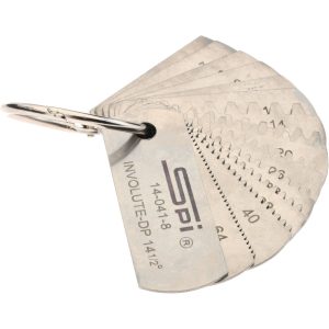 SPI 6 to 80mm Pitch, 14 Leaf Gear Tooth Gage 14-041-8