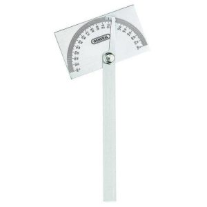 GENERAL 6 Inch Long Blade, 180&deg; Max Measurement, 1&deg; Dial Graduation, Rectangular Head Protractor 17