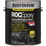 RUST-OLEUM Protective Coating: 1 gal Can, Gloss Finish, Gray & Silver 9182402