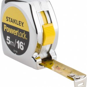 STANLEY Tape Measure: 16' Long, 3/4" Width, Yellow Blade 33-158
