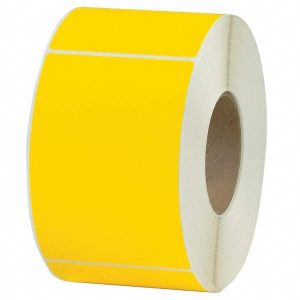 VALUE COLLECTION Label Maker Label: Yellow, Topcoated Facestock, 6" OAL, 4" OAW THL130YW