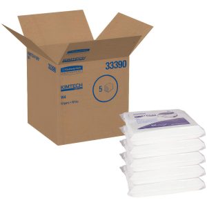 KIMTECH PURE W4 Dry Wipes, White 33390