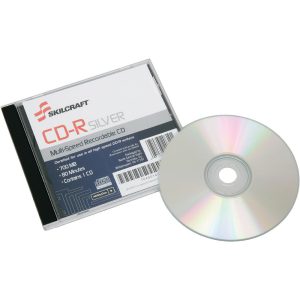 ABILITYONE Office Machine Supplies: CD-R Disc, Silver 7045014445160