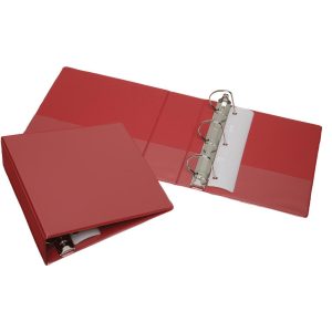 ABILITYONE 3 Hole Binder: Red 7510013683485