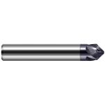 HARVEY TOOL Chamfer Mill: 1/2" Dia, 1/2" Shank Dia, 82 deg, 5 Flute, Solid Carbide, Single End 738232-C3