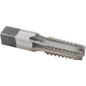 REIFF & NESTOR 1/4-18 NPT, 5 Flutes, Bright Finish, High Speed Steel, Interrupted Thread Pipe Tap 46612