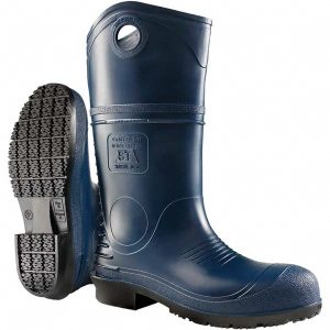 DUNLOP PROTECTIVE FOOTWEAR Work Shoe: Size 12, PVC, Steel & Safety Toe, Gumboot 89086.12